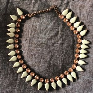 Jcrew stone and crystal statement necklace